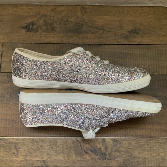 Kate Spade Silver Glitter Sneakers - Picture 4 of 13